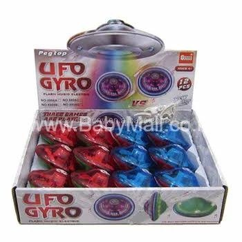 G9000 New First Grade Product || Peg Top Ufo Gyro Flash Music Electric || Item No:8808A